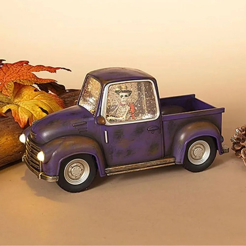 Halloween skeleton light up pick up truck - Picture 1 of 4